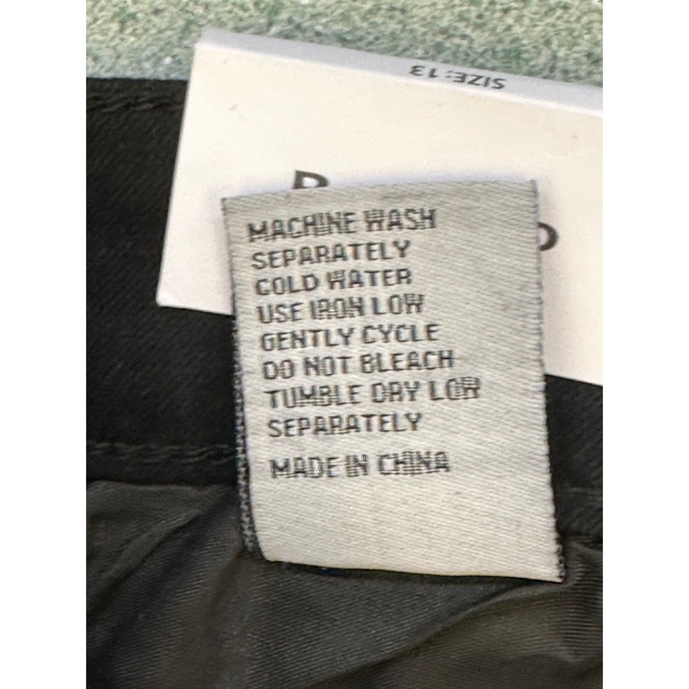 Bamboo Wide Leg Angel Wing Graphic Jeans Black Size 13 R/A2292 NWT - Picture 9 of 11